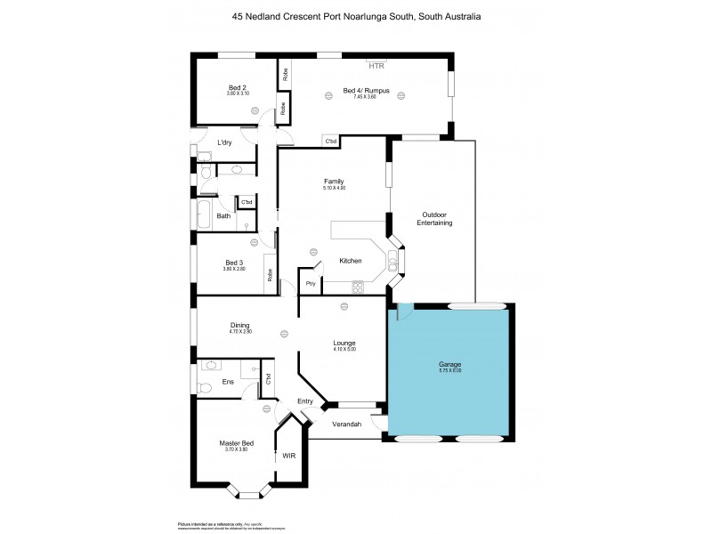 45 Nedland Crescent, Port Noarlunga South SA 5167 Floorplan