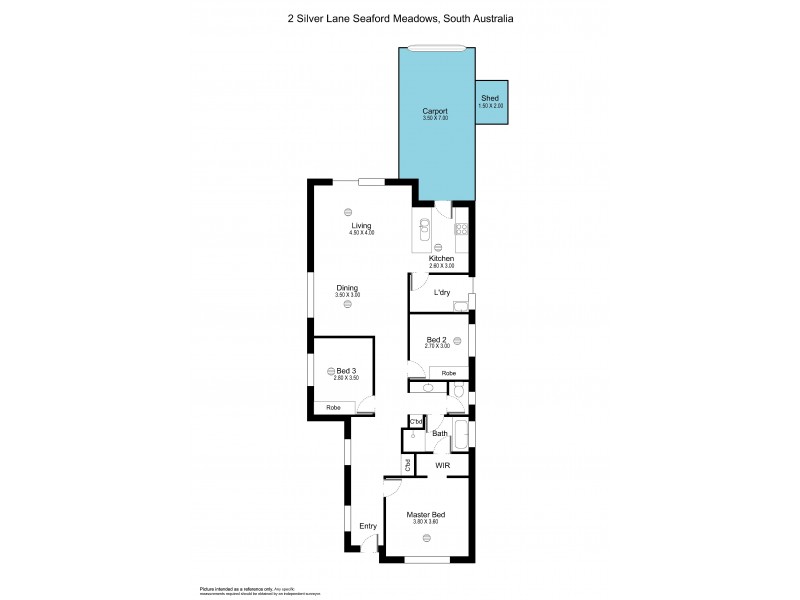 2 Silver Lane, Seaford Meadows SA 5169 Floorplan
