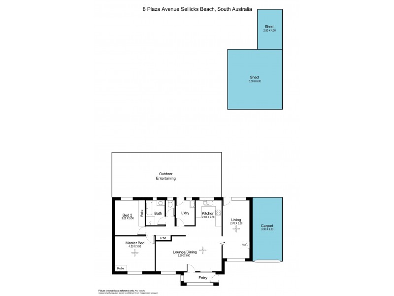 8 Plaza Ave, Sellicks Beach SA 5174 Floorplan
