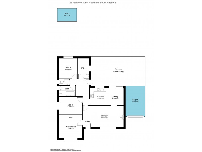 26 Parkview Rise, Hackham SA 5163 Floorplan