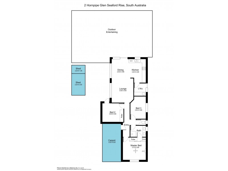 2 Hornpipe Glen, Seaford Rise SA 5169 Floorplan