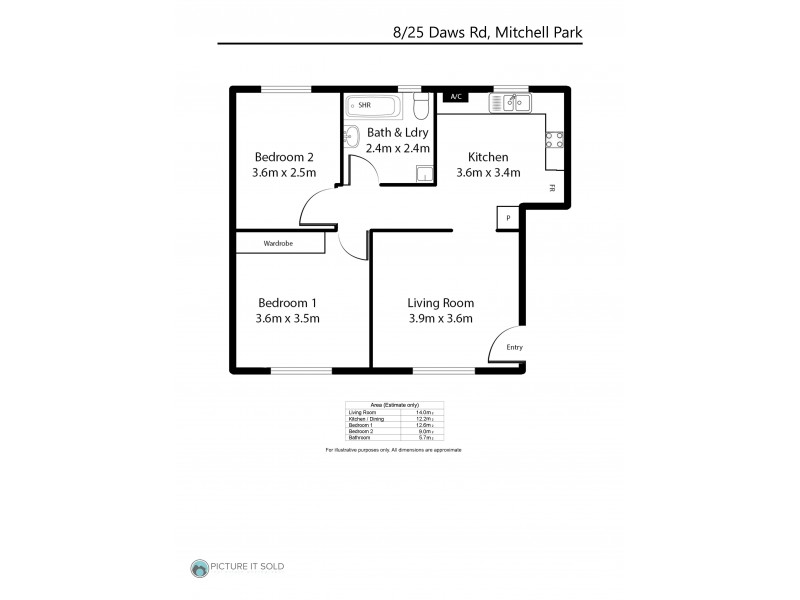 8/25 Daws Road, Mitchell Park SA 5043 Floorplan