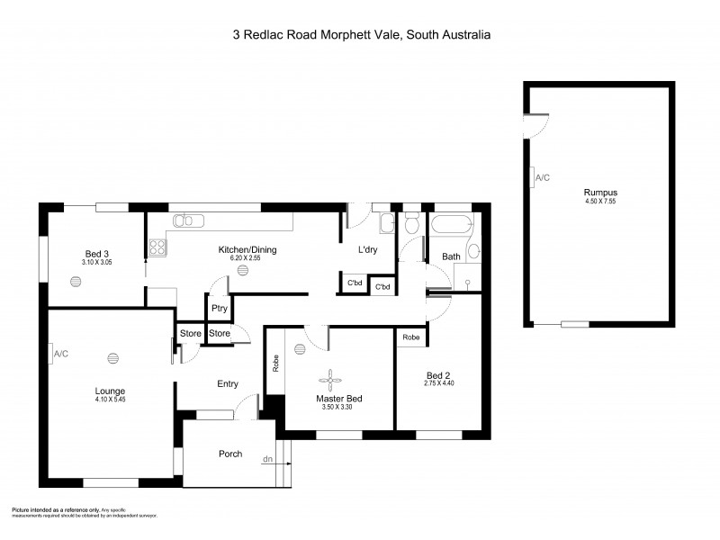3 Redlac Road, Morphett Vale SA 5162 Floorplan