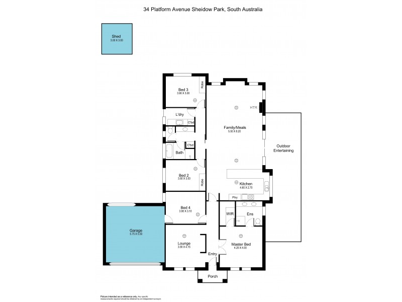 34 Platform Avenue, Sheidow Park SA 5158 Floorplan