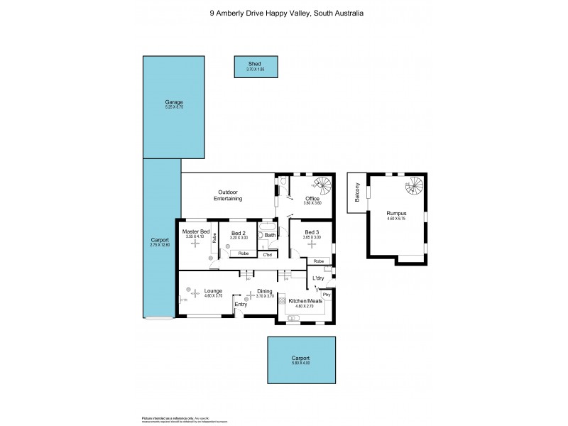 9 Amberly Drive, Happy Valley SA 5159 Floorplan