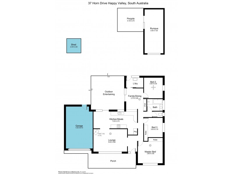 37 Horn Drive, Happy Valley SA 5159 Floorplan