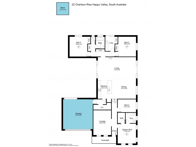 22 Charlson Rise, Happy Valley SA 5159 Floorplan