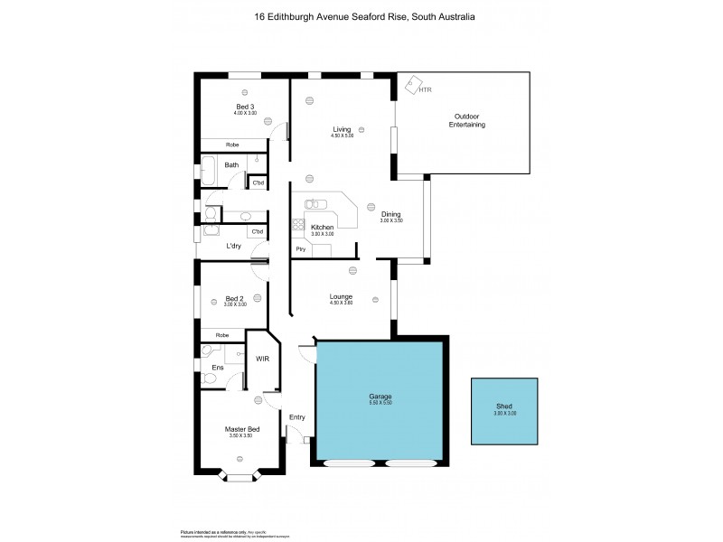 16 Edithburgh Avenue, Seaford Rise SA 5169 Floorplan