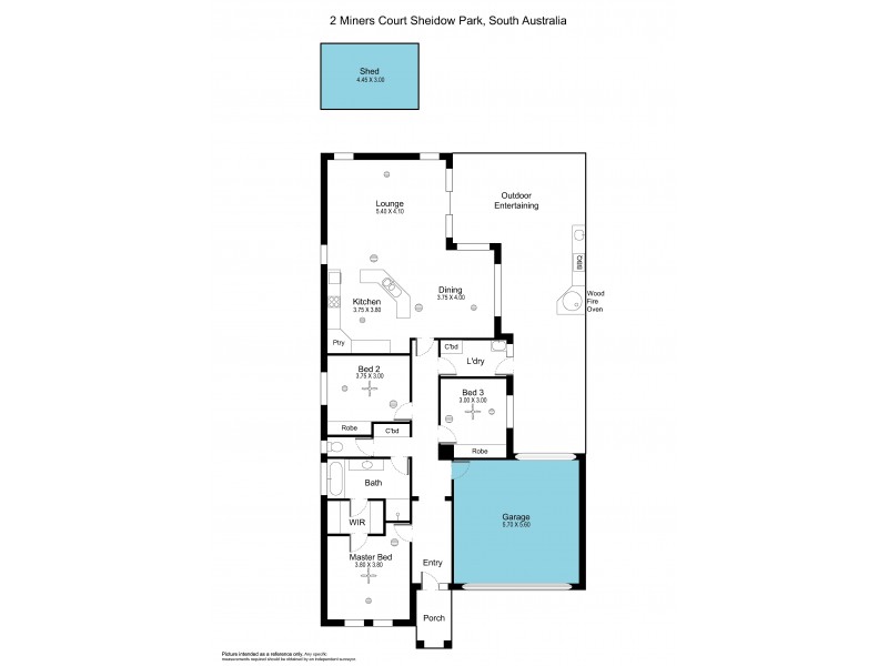 2 Miners Court, Sheidow Park SA 5158 Floorplan