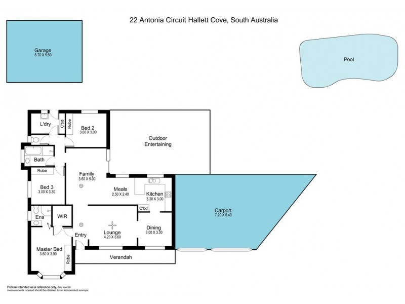 22 Antonia Circuit, Hallett Cove SA 5158 Floorplan