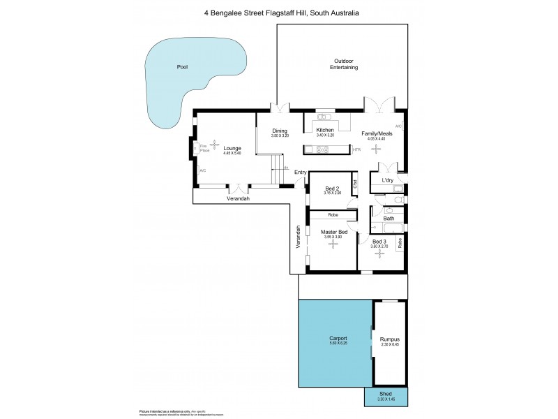 4 Bengalee Street, Flagstaff Hill SA 5159 Floorplan