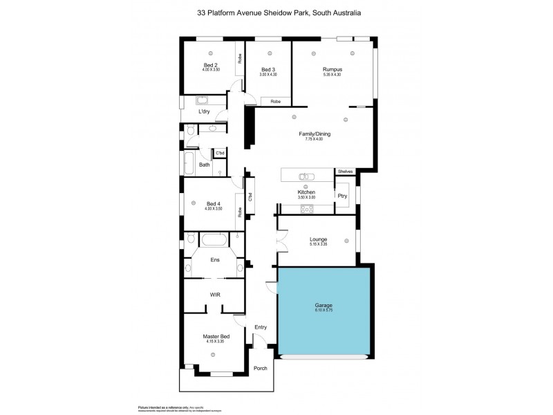 33 Platform Avenue, Sheidow Park SA 5158 Floorplan