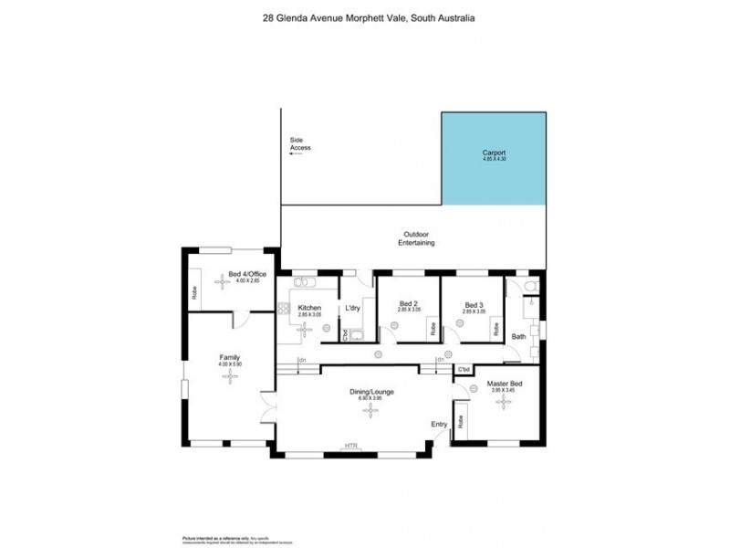 28 Glenda Avenue, Morphett Vale SA 5162 Floorplan