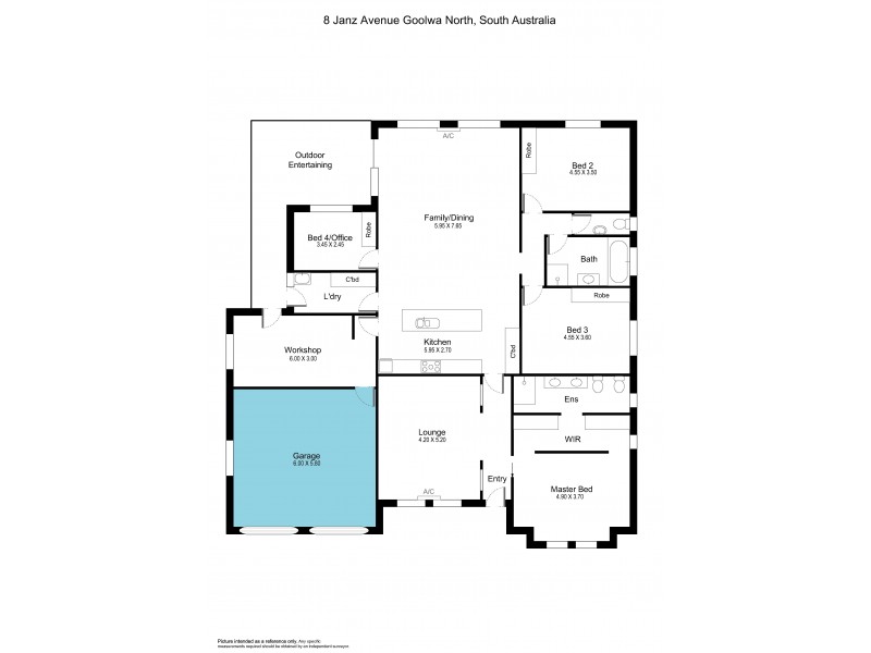 8 Janz Avenue, Goolwa North SA 5214 Floorplan