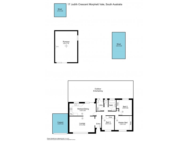17 Judith Crescent, Morphett Vale SA 5162 Floorplan