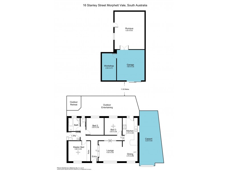 16 Stanley Street, Morphett Vale SA 5162 Floorplan