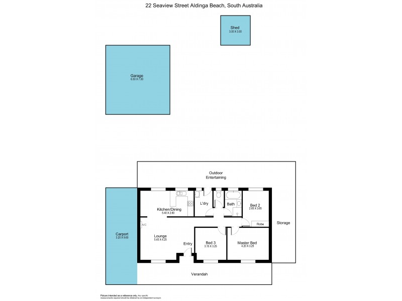 22 Seaview Street, Aldinga Beach SA 5173 Floorplan