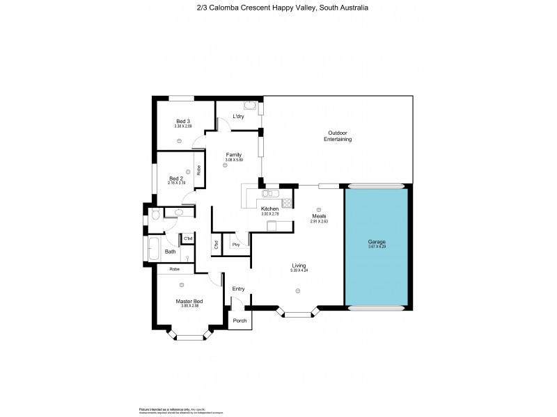 2/3 Calomba Crescent, Happy Valley SA 5159 Floorplan