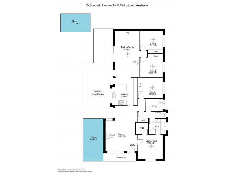 15 Scarvell Avenue, Trott Park SA 5158 Floorplan