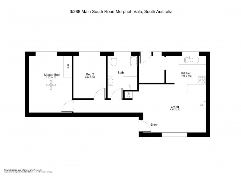 3/288 Main south road, Morphett Vale SA 5162 Floorplan
