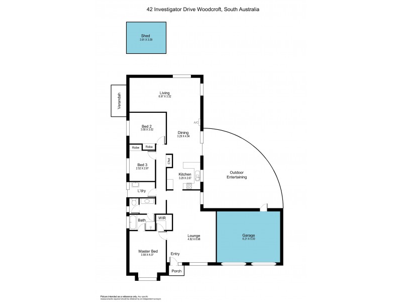 42 Investigator Drive, Woodcroft SA 5162 Floorplan
