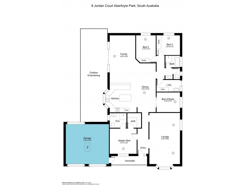 8 Jordan Court, Aberfoyle Park SA 5159 Floorplan