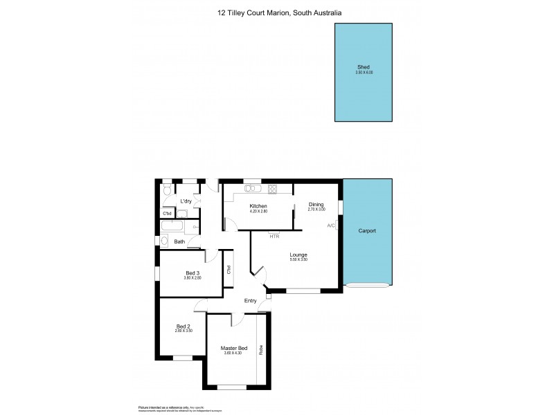 12 Tilley Court, Marion SA 5043 Floorplan