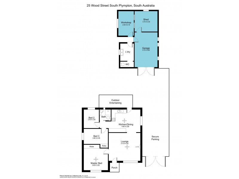 25 Wood Street, South Plympton SA 5038 Floorplan