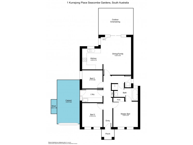 1 Kurrajong Place, Seacombe Gardens SA 5047 Floorplan