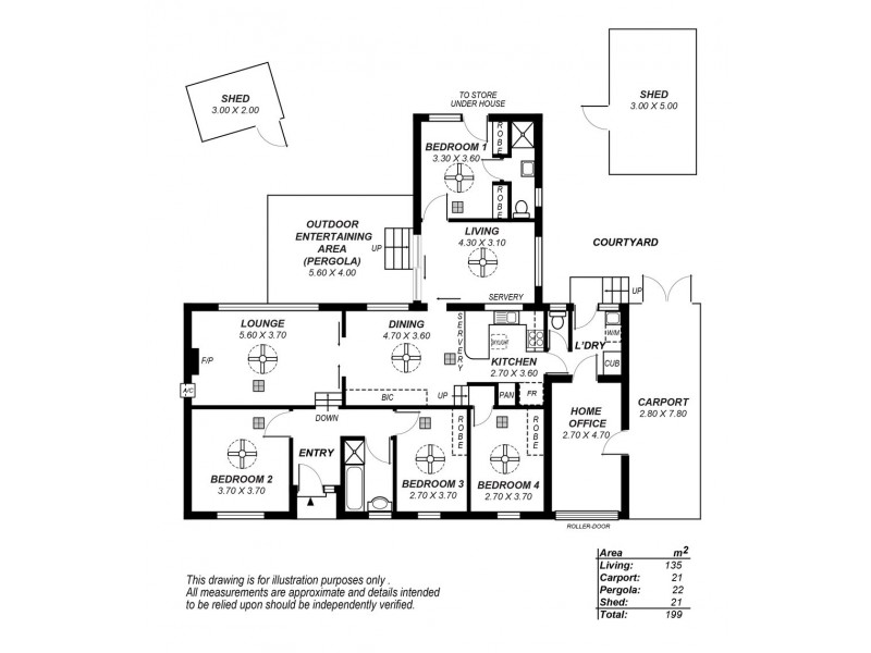 4 Deepdene Crescent, O’halloran Hill SA 5158 Floorplan