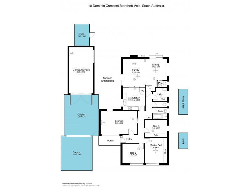 10 Dominic Crescent, Morphett Vale SA 5162 Floorplan