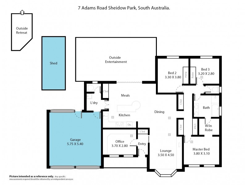 7 Adams Road, Sheidow Park SA 5158 Floorplan
