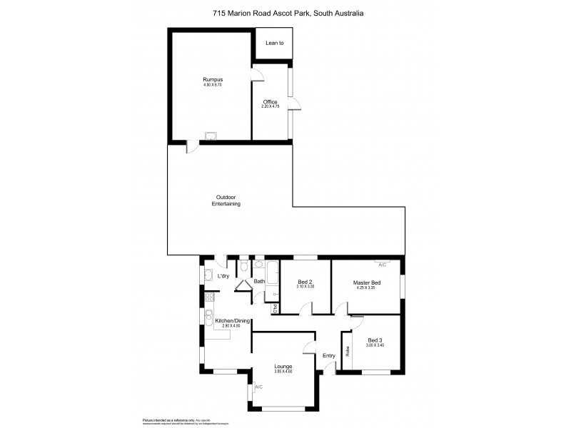 715 Marion Road, Ascot Park SA 5043 Floorplan