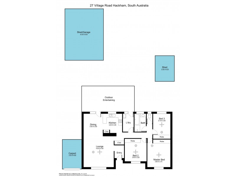 27 Village Road, Hackham West SA 5163 Floorplan