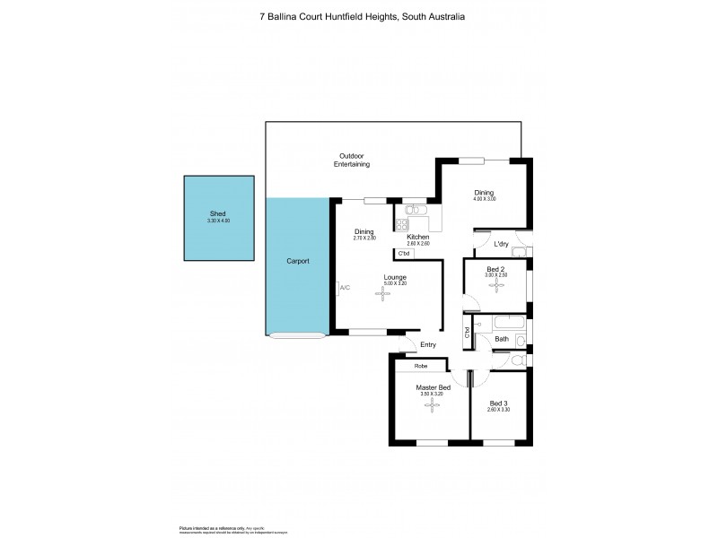 7 Ballina Court, Huntfield Heights SA 5163 Floorplan