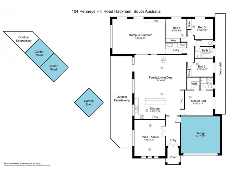 104 Penneys Hill Road, Hackham SA 5163 Floorplan