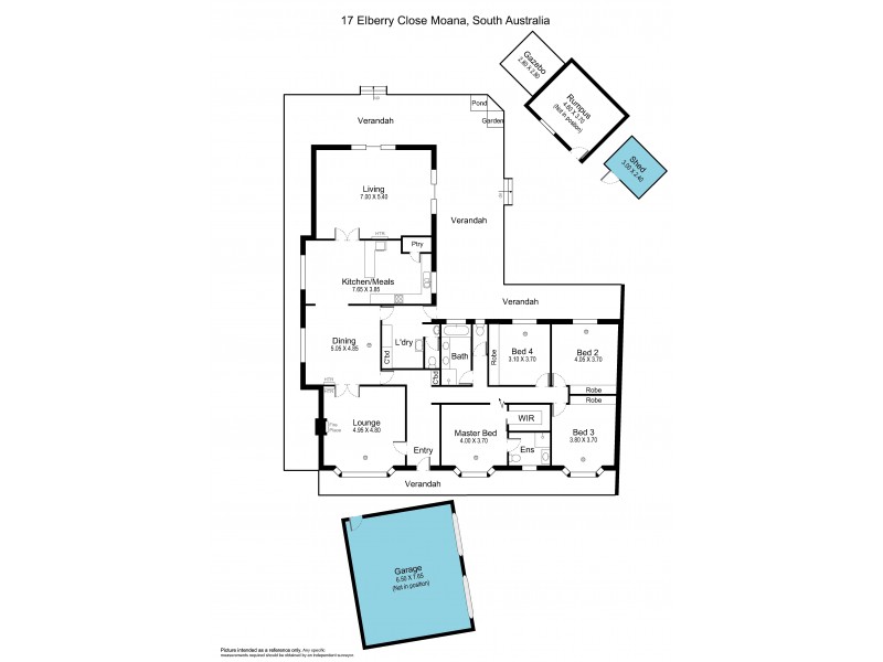 17 Elberry Close, Moana SA 5169 Floorplan