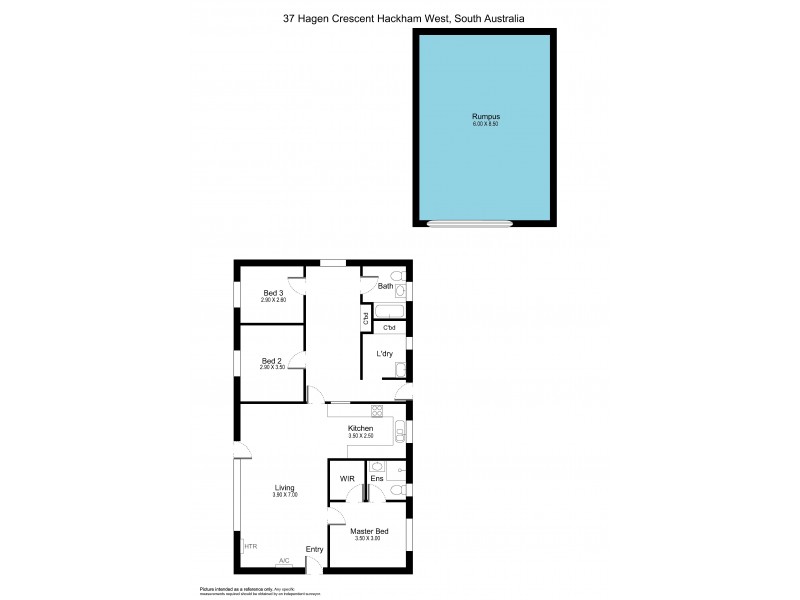 37 Hagen Crescent, Hackham West SA 5163 Floorplan