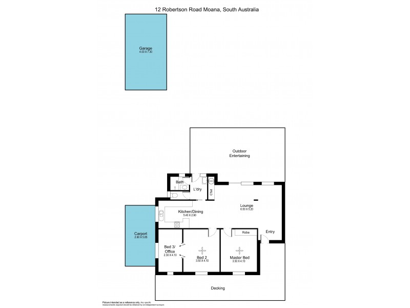 12 Robertson Rd, Moana SA 5169 Floorplan