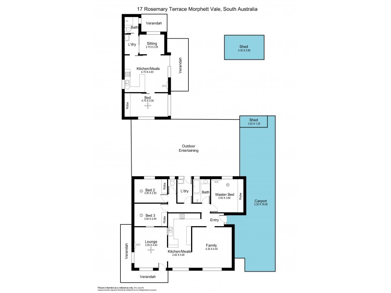 17 Rosemary Terrace, Morphett Vale SA 5162 Floorplan