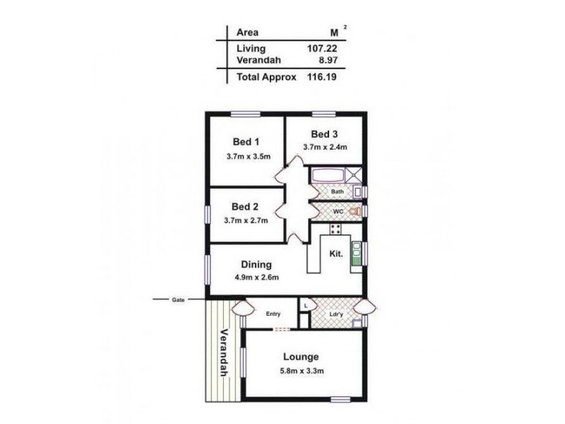 22 Ellis Avenue, Morphett Vale SA 5162 Floorplan