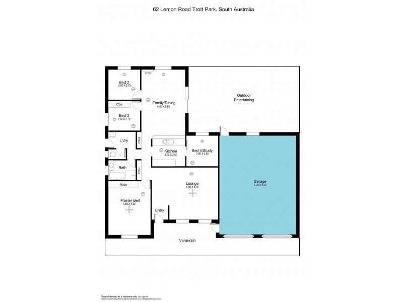 62 Lemon Road, Trott Park SA 5158 Floorplan