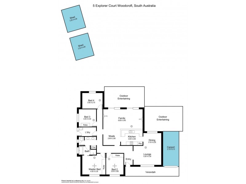 5 Explorer Court, Woodcroft SA 5162 Floorplan
