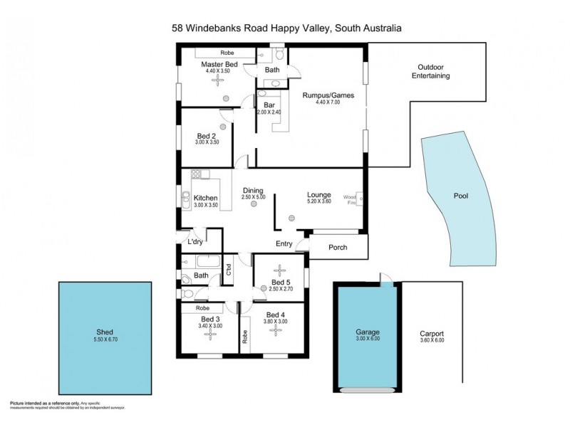 58 Windebanks Road, Happy Valley SA 5159 Floorplan