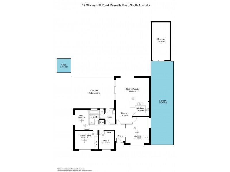 12 Stoneyhill Street, Reynella East SA 5161 Floorplan