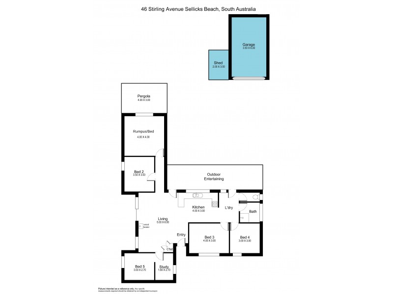 46 Stirling Avenue, Sellicks Beach SA 5174 Floorplan