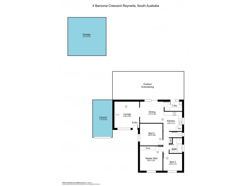4 Baroona Crescent, Reynella SA 5161 Floorplan