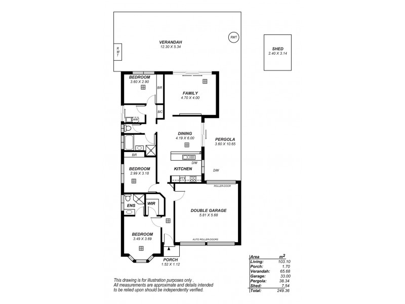 16 Merchant Avenue, Mitchell Park SA 5043 Floorplan