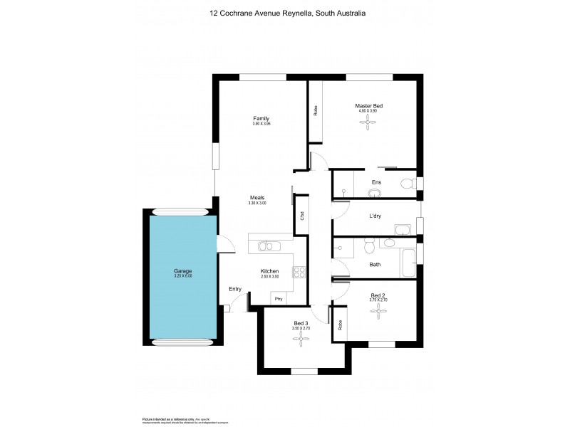 12 Cochrane Avenue, Reynella SA 5161 Floorplan