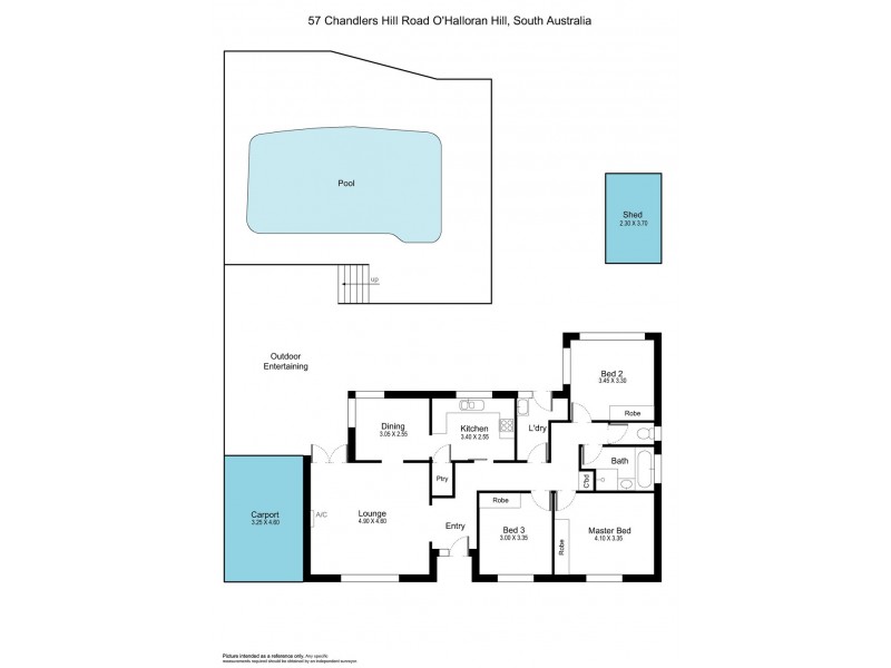 57 Chandlers Hill Road, O’halloran Hill SA 5158 Floorplan
